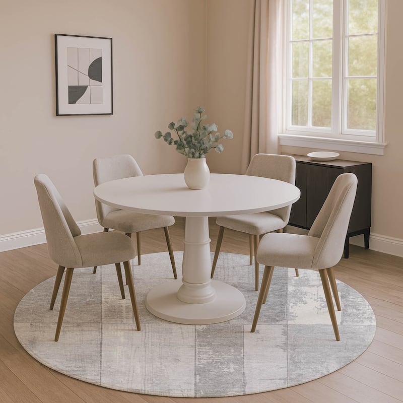 Premium Washable Super Soft Contemporary Styles Mayfield Rug - Gray - 8' x 8'