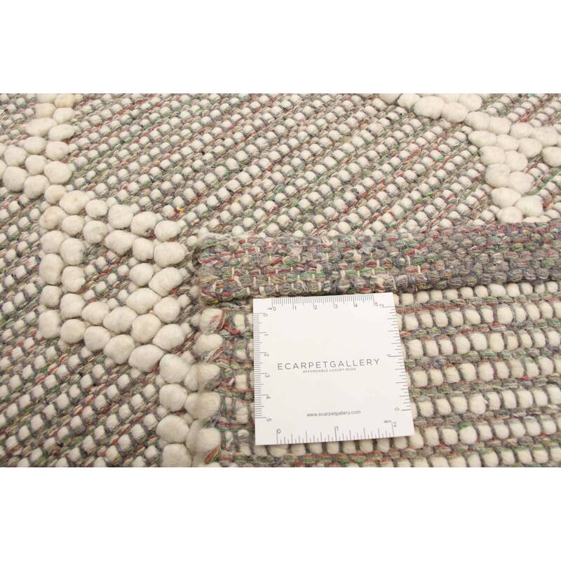 ECARPETGALLERY Braid weave Sienna Cream Wool Rug - 5'11 x 8'11