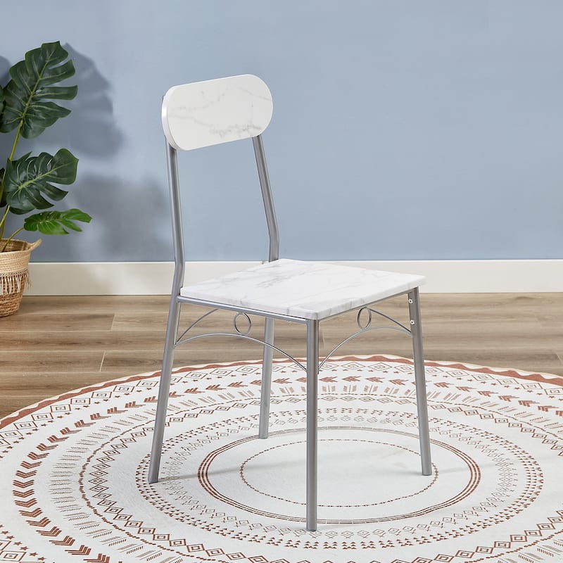 Javlergo 5 Piece Space-Saving Dining Table Set Kitchen Wood Table and Chairs for 4 Dining Room Sets