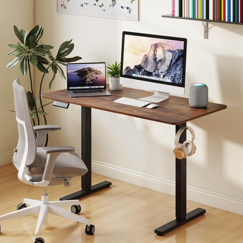 Costway 48" x 24" Sit to Stand Desk with 3 Memory Settings & - See Details