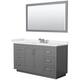 Option Dark Gray / White Quartz Top / Brushed Nickel