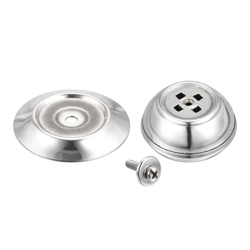 Universal Pot Lid Knob, Stainless Steel Replacement Knob 62x56x28mm, 4pcs - Silver Tone