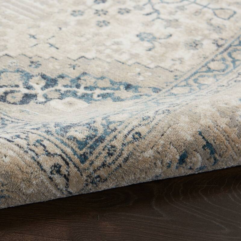Malta Bordered Center Medallion Area Rug
