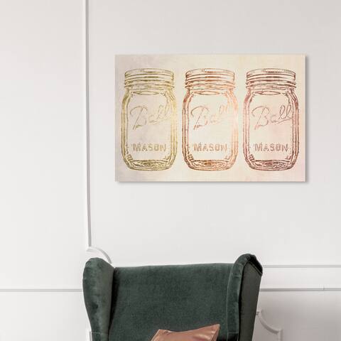 Wynwood Studio 'Mason Copper' Food and Cuisine Wall Art Canvas Print Kitchen - Bronze, Gold