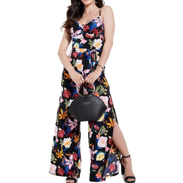 guess floral jumpsuit
