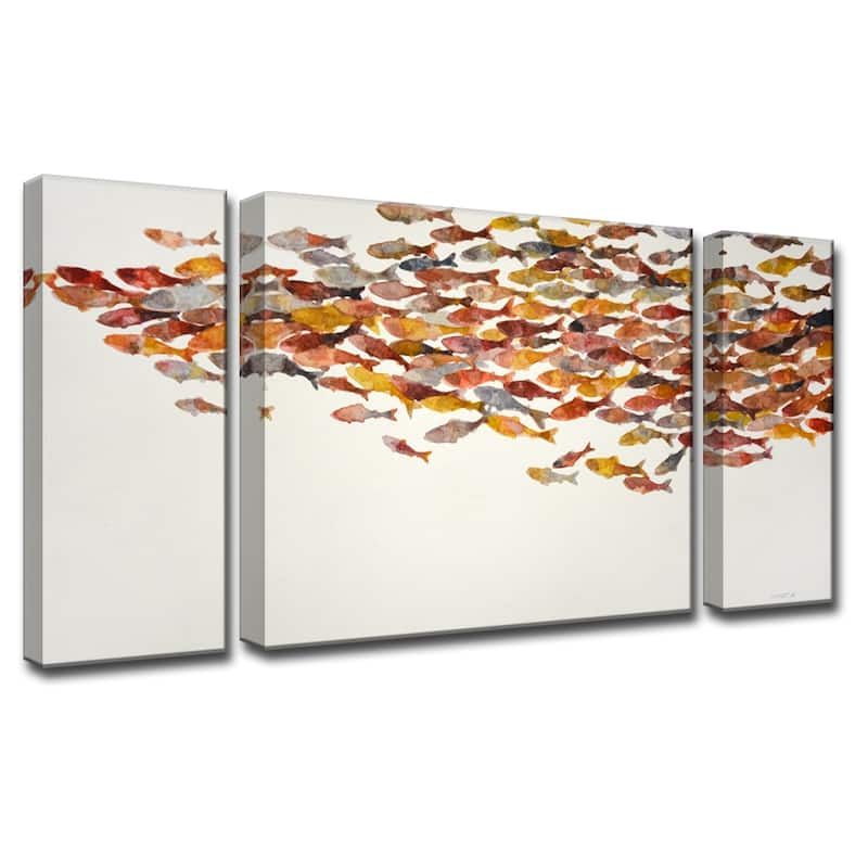 'Heatwave' by Norman Wyatt, Jr. 3-Piece Wrapped Canvas Wall Art Set