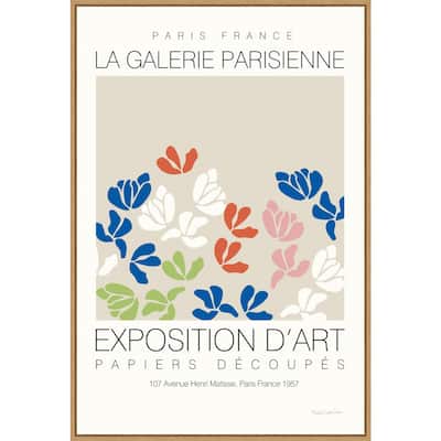 Fleurs de Matisse III by Mercedes Lopez Charro Framed Canvas Wall Art Print - Sylvie Maple