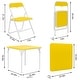 preview thumbnail 3 of 7, Boys and Girls Folding Table and Chairs Set of 5 Kids 5-Piece Folding Square Table and Chair Set Toddler Playing Drawing Set
