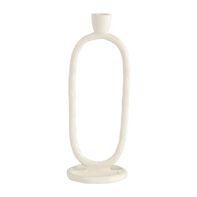 Sagebrook Home Oval Ring Taper Candle Holder