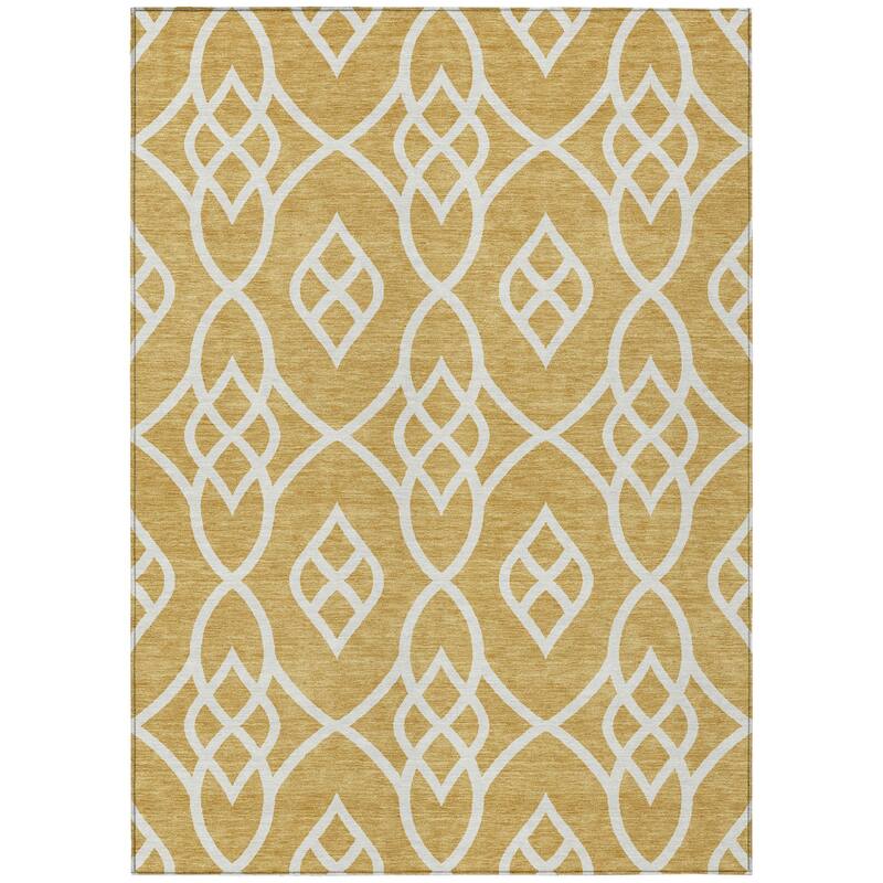 HomeRoots Trellis Transitional Rectangle Outdoor Rug