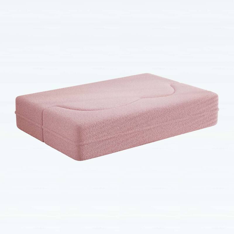 Modern Floor Sofa with 2 Pillows,Convertible Sleeper Sofa Bed
