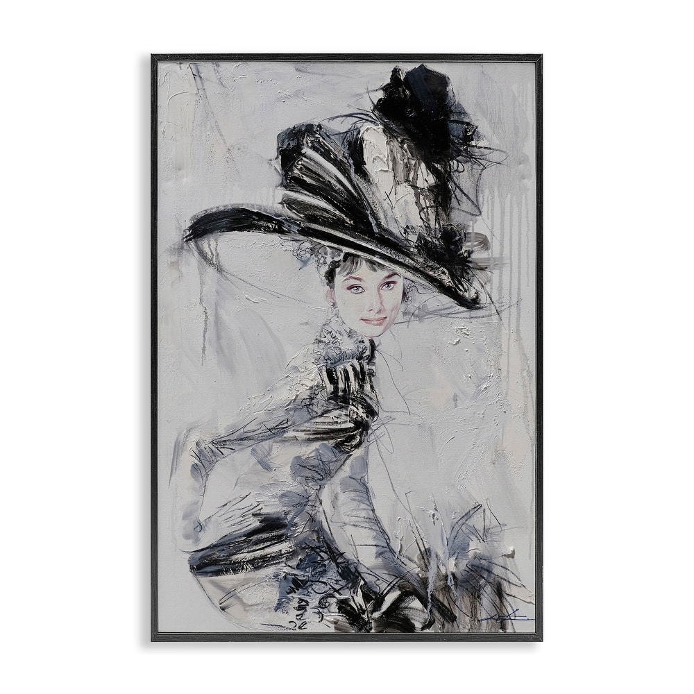 Stupell Abstract Sophisticated Audrey Framed Giclee Art Design By Lucille Lee