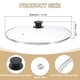 preview thumbnail 12 of 13, 1 Pcs Universal Lid for Pot Cookware, Replacement Glass Pan Lids - Clear, Black