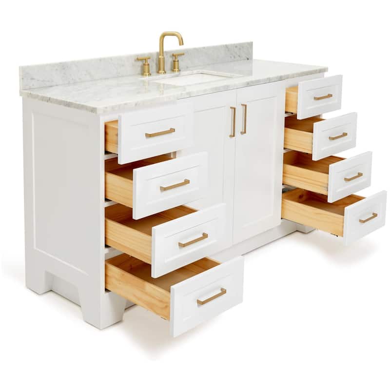 Ariel Q061SCW2RVO Taylor 61" Free Standing Single Rectangular Basin