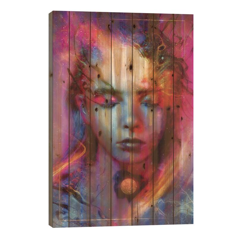 Neptunian Metanoia Print On Wood by Mario Sanchez Nevado - Multi-Color - 40x26x1.5