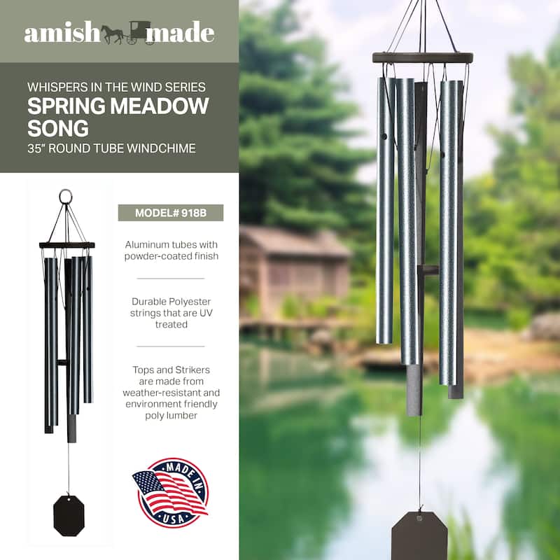OUTDOOR LEISURE PRODUCTS Model 918B Wind Chime made with powder coated Aluminum tubes