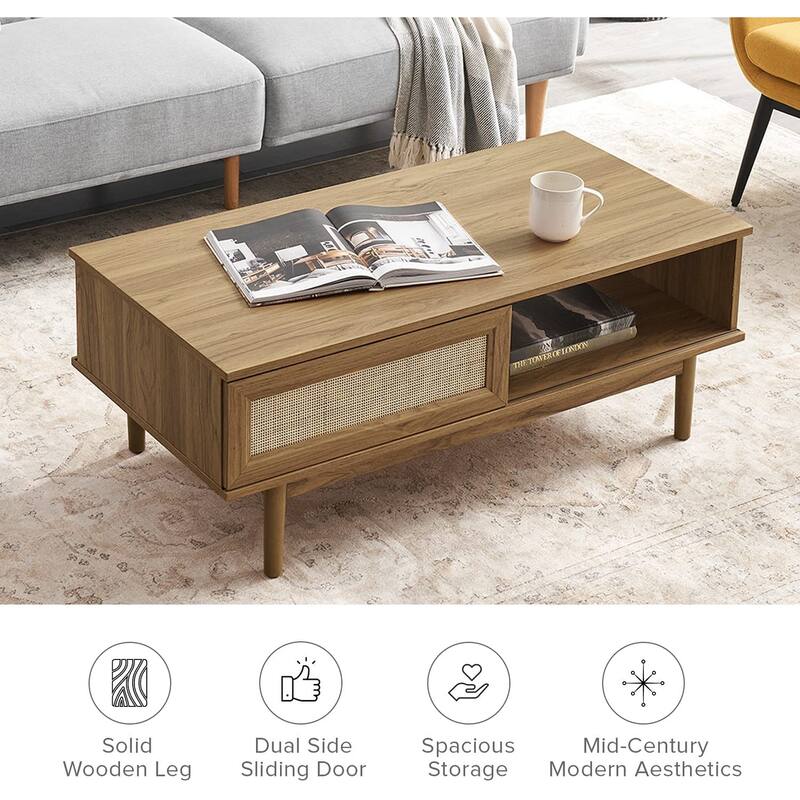 Mopio Haylee Modern Farmhouse Boho Coffee Table