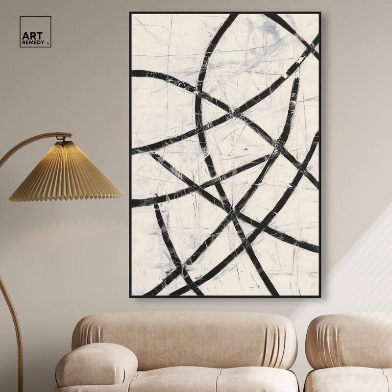 Intersecting Lines I Canvas by Art Remedy