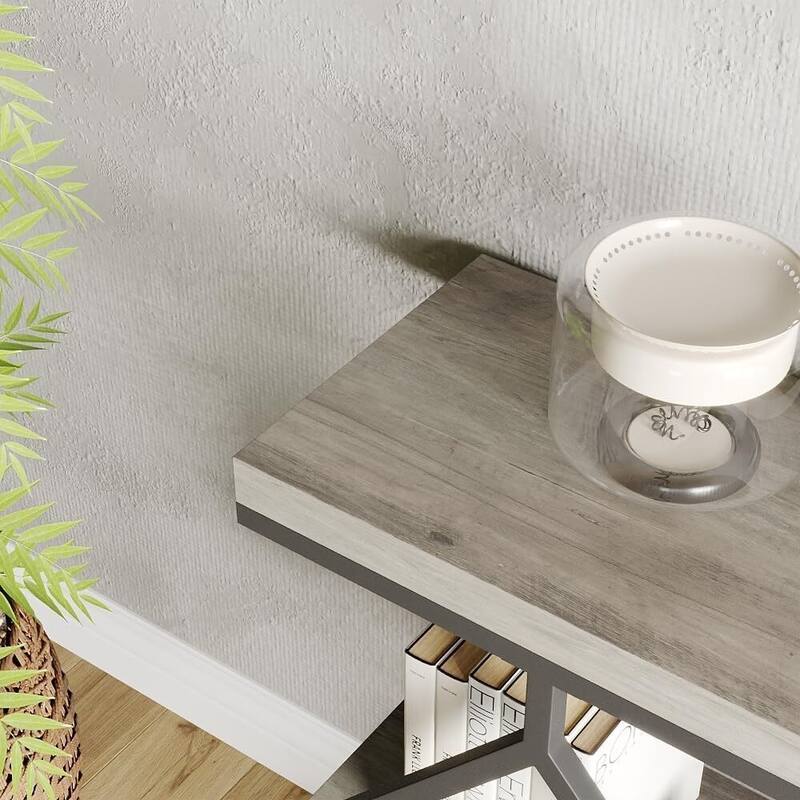 3-Tier Console Table, Entryway Table with Storage Shelf