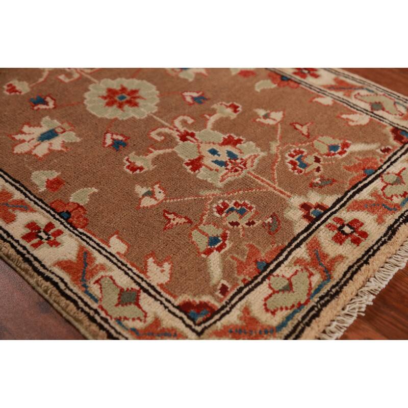 Brown Kazak Oriental Foyer Rug Hand-Knotted Wool Carpet - 2'0"x 3'0"