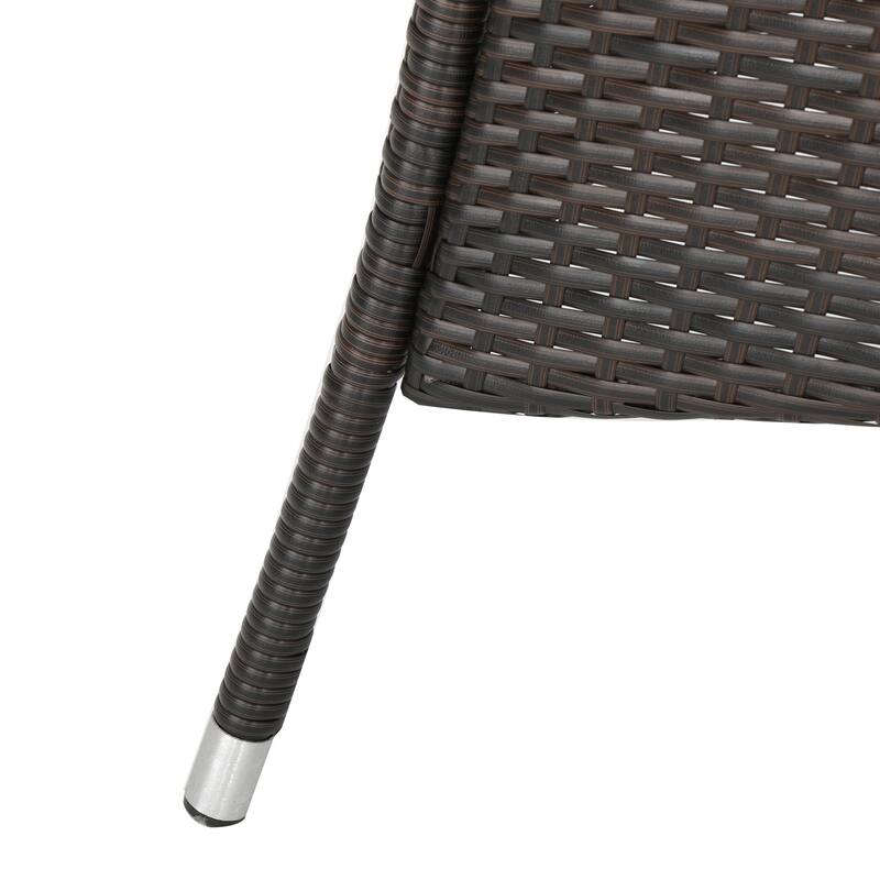 Anthony Outdoor 7-piece Wicker Dining Set with Cushions by Christopher Knight Home