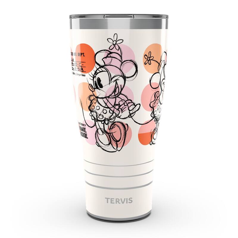 Tervis Traveler Disney Minnie Mouse Melody Triple Walled Insulated Travel Tumbler, Stainless Steel - 30oz