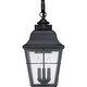 preview thumbnail 3 of 1, Millhouse 3-Light Outdoor Wall Lantern in Mystic Black