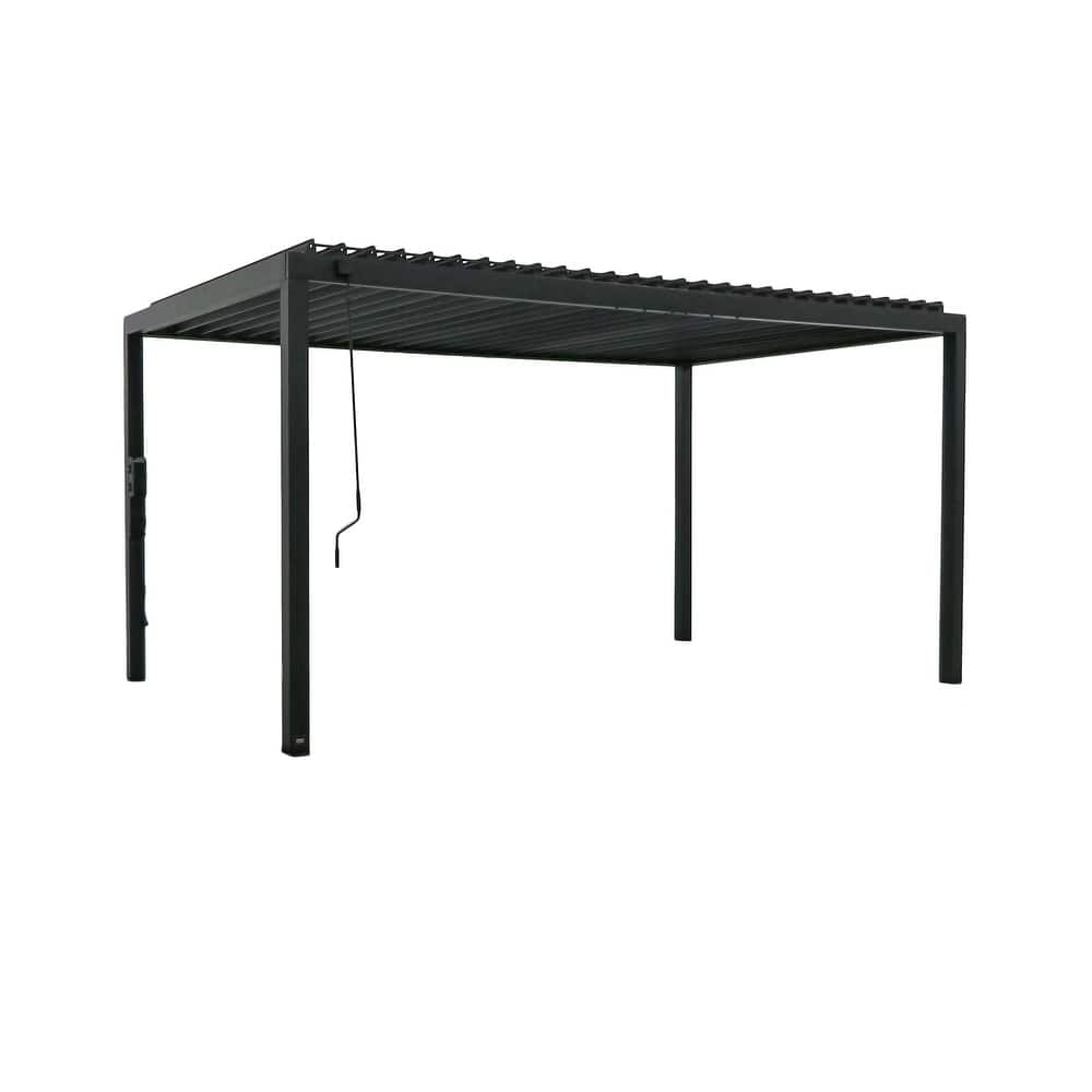 Backyard Discovery Sarasota 16'x10' Galvanized Steel Louvered Pergola