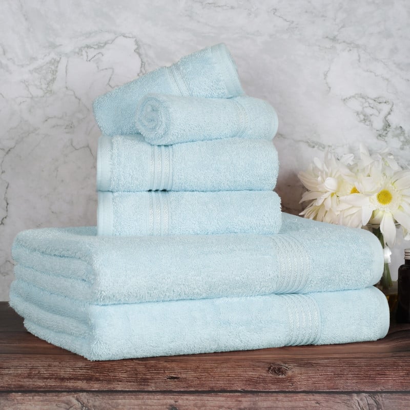 Blue Nile Mills Ibiza Egyptian Cotton 6 Piece Towel Set