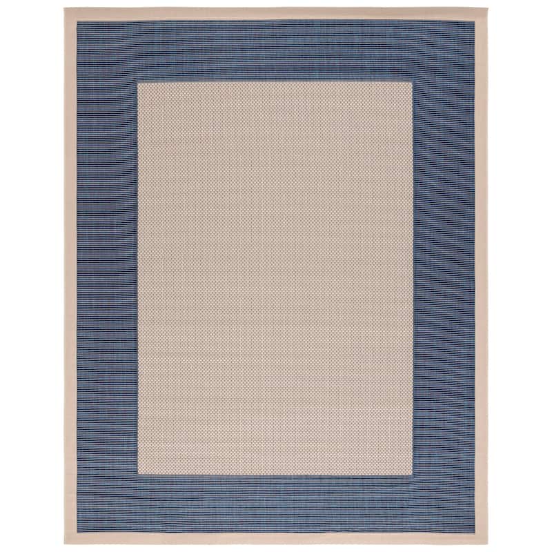 SAFAVIEH Courtyard Sherrie Border Indoor/ Outdoor Waterproof Patio Backyard Rug