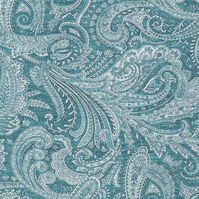 HomeRoots Paisley Transitional Rectangle Outdoor Rug