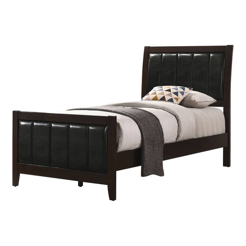 Wallingford Tufted Upholstered Panel Bed - Cappuccino - Twin