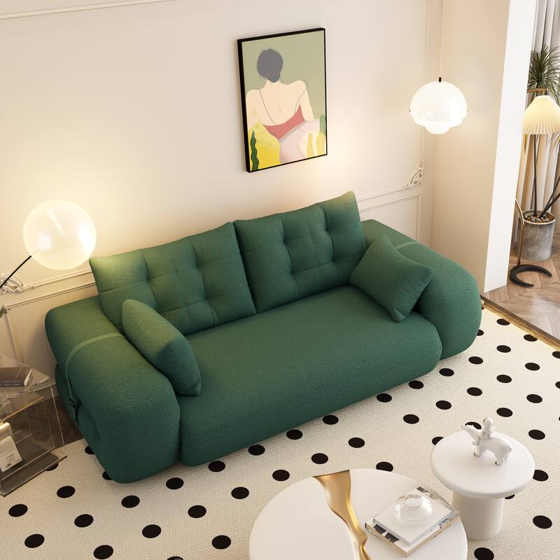 78.7" Human Dog Bed, Lazy Sofa Couch, 3-in-1 Foldable Sofa Bed