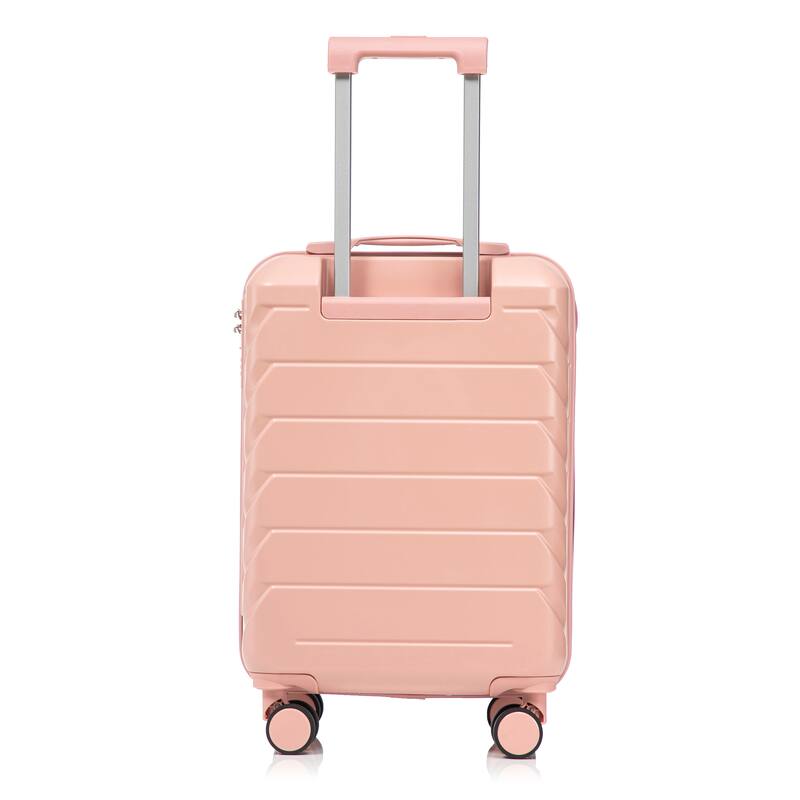 20 Inch ABS Hard Shell Travel Checked Luggage, Scratch Resistant Surface Four Multi-Directional Wheels, With Combination Lock