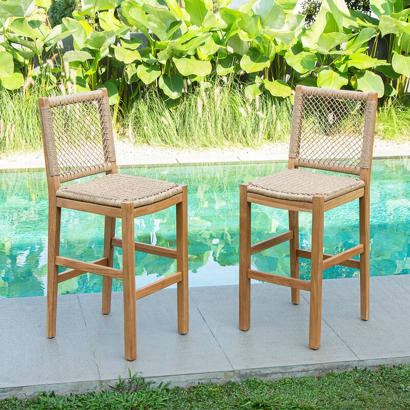 Cambridge Casual Paxton Teak 3-piece Bar-height Bistro Set