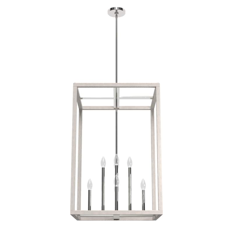 Hunter Squire Manor Pendant - Foyer, Island, Dining Room - Candle, Cage, Modern Farmhouse, Lantern