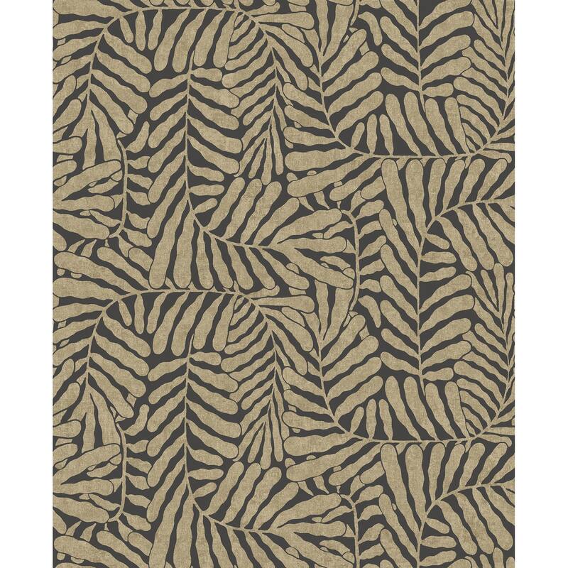 A-Street Prints Gabriel Bronze Fern Wallpaper