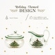 preview thumbnail 3 of 5, Spode Christmas Tree Sugar and Creamer Set - 8" L x 5" W x 4" H