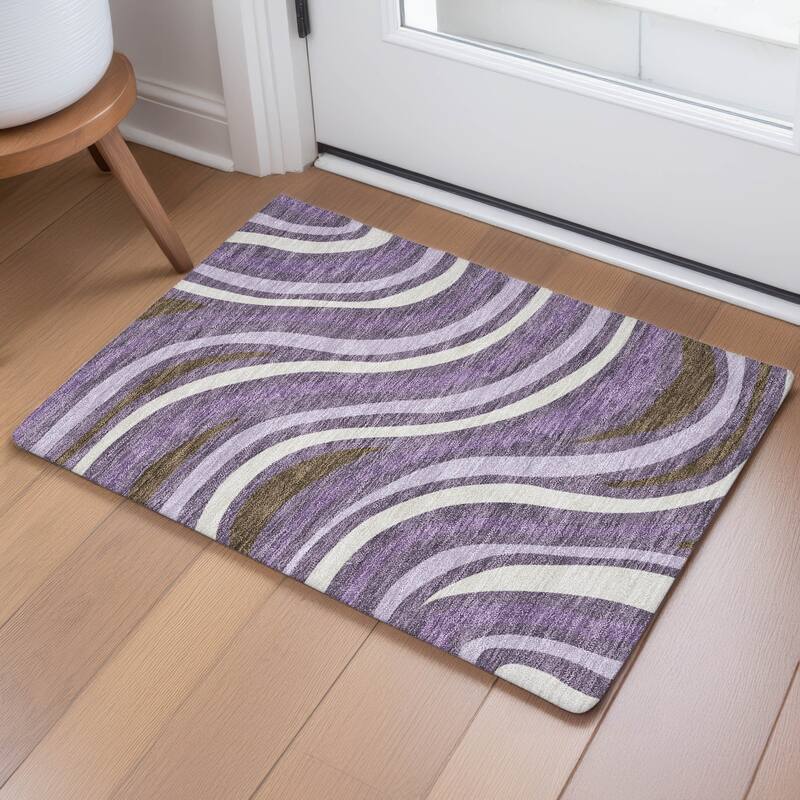 Machine Washable Indoor/ Outdoor Traditional Mimi Chantille Rug