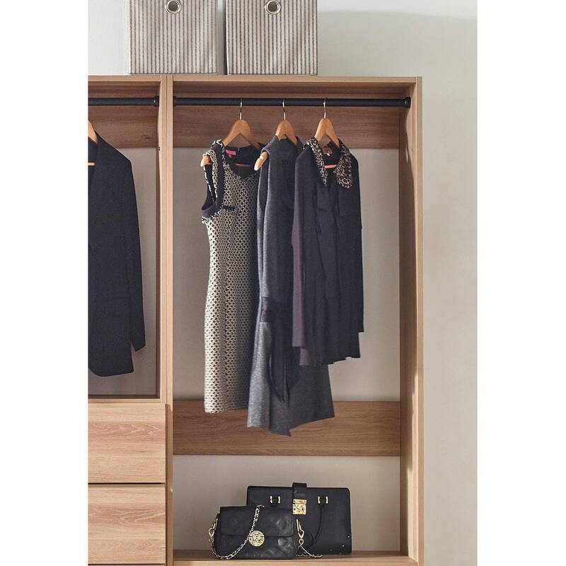 Prosper Oak Freestanding Walk in Wood Closet System