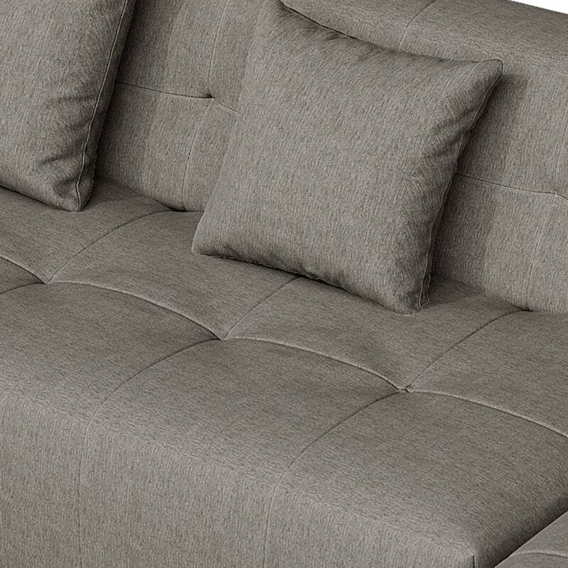 Outdoor Upholstered Chaise Modular Sectional Sofa Set