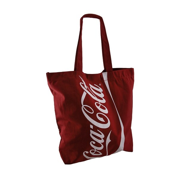 Officially Licensed Large Red Coca-Cola Logo Canvas Tote Bag ...