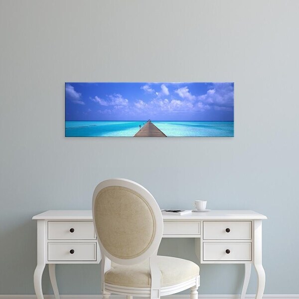 Easy Art Prints Panoramic Images's 'Holiday Island Maldives' Premium Canvas Art
