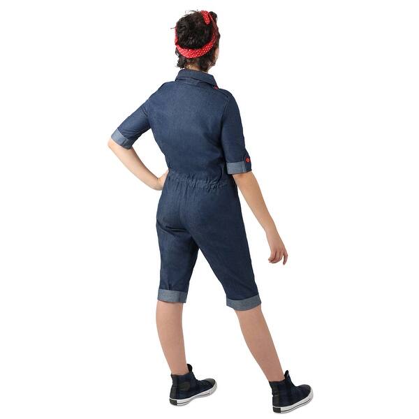Shop Girls Rosie The Riveter American Icon Costume Overstock 28221133