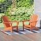 preview thumbnail 46 of 99, POLYTRENDS Altura Outdoor Eco-Friendly All Weather Poly Patio Adirondack Chair (Set of 2) Orange