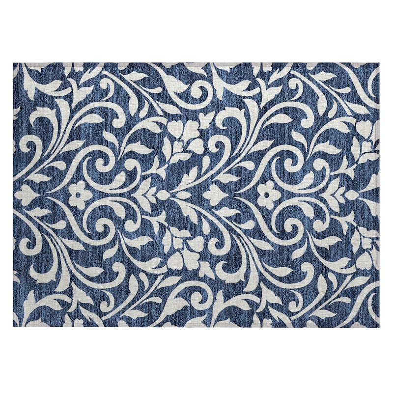 Machine Washable Indoor/ Outdoor Chantille Traditional Elegant Rug