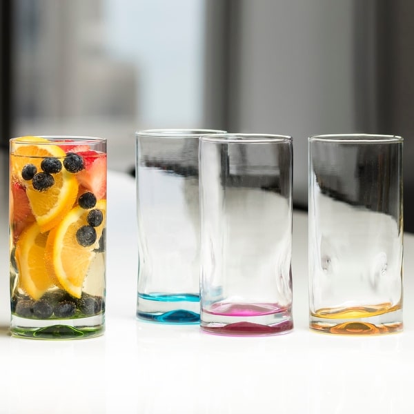 Libbey Impressions Colors Tumbler Glasses, Set of 4. Opens flyout.