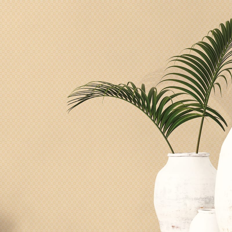 Galerie Wallcoverings TexStyle Collection Greek Key Non-woven Metallic Wallpaper Roll