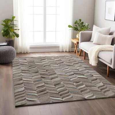 Premium Washable Super Soft Modern Chevron Mayfield Rug