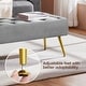 preview thumbnail 24 of 30, Yaheetech Upholstered Footstool Velvet Ottoman Button-Tufted Table Bench - 45"×16"×17"